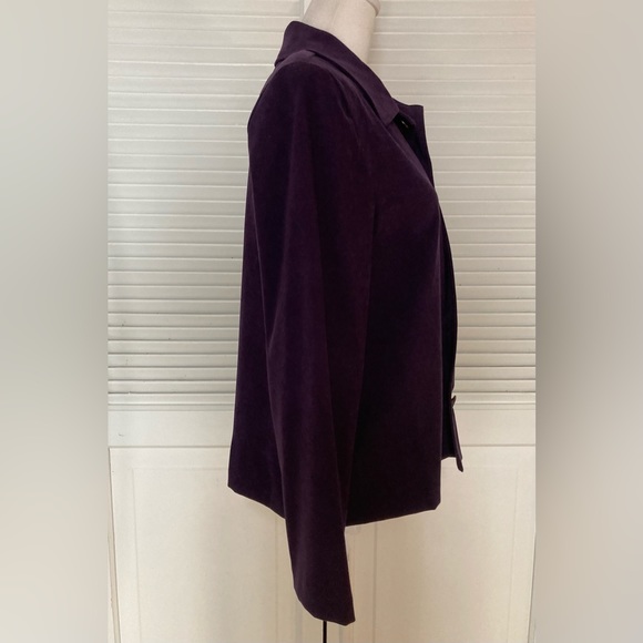 EUC Kim Rogers Purple Blazer Size Petite Medium - Picture 3 of 6